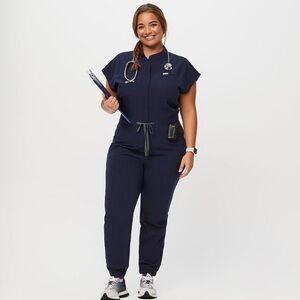 Figs Rafaela scrub jumpsuit navy xl